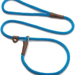 Mendota Pet Slip Leash - Dog Lead and Collar Combo - Made in The USA - Blue, 3/8 in x 6 ft - for Small/Medium Breeds
